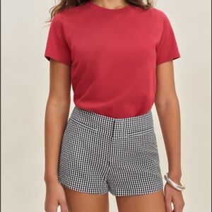 Reformation Everett Short Black - Size 0
